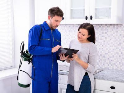 pest-control-worker-showing-invoice-woman